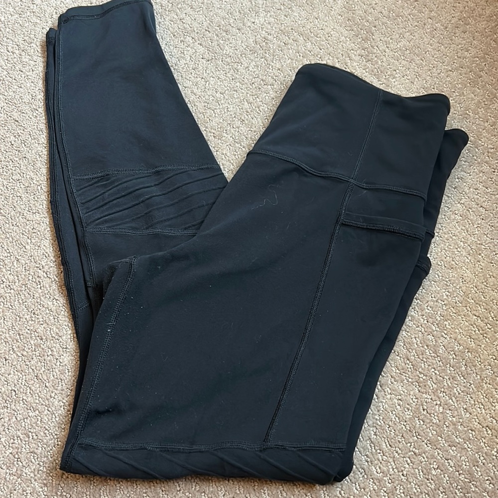ATHLETA Black Moto Leggings